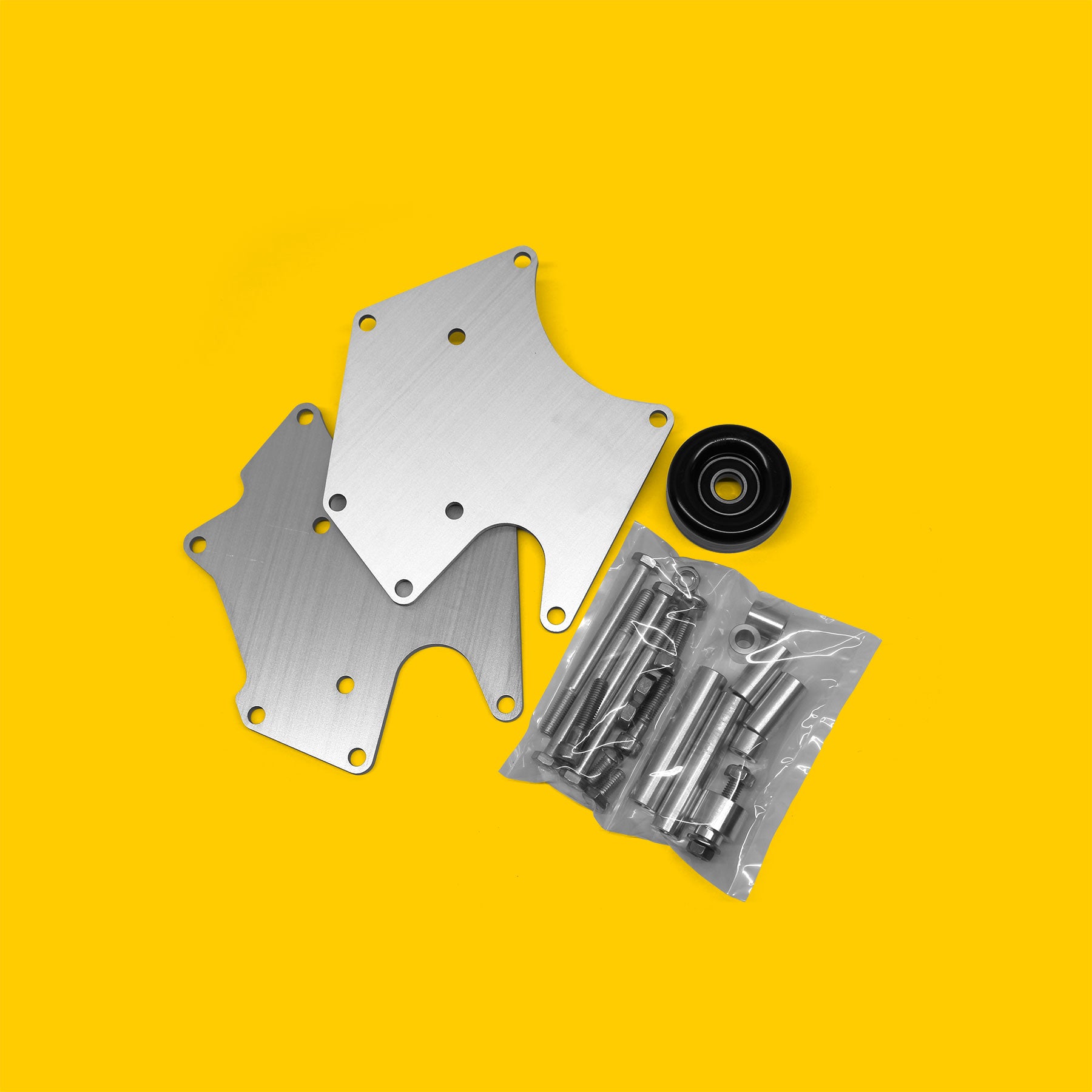 Alternator Power Steering Bracket LS Engine Serpentine Bracket Kit - Alternator & Power Steering Pump Mount LS Swap Conversion Bracket - Foto 7